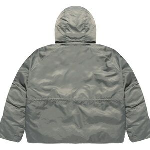 Yeezy Men's Hooded Puffer Jacket - Light Gray